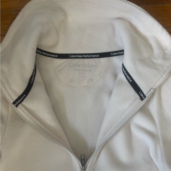 Calvin Klein Women's Fleece Snow White Ski Jacket - Picture 3 of 4